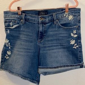 Embroidered denim